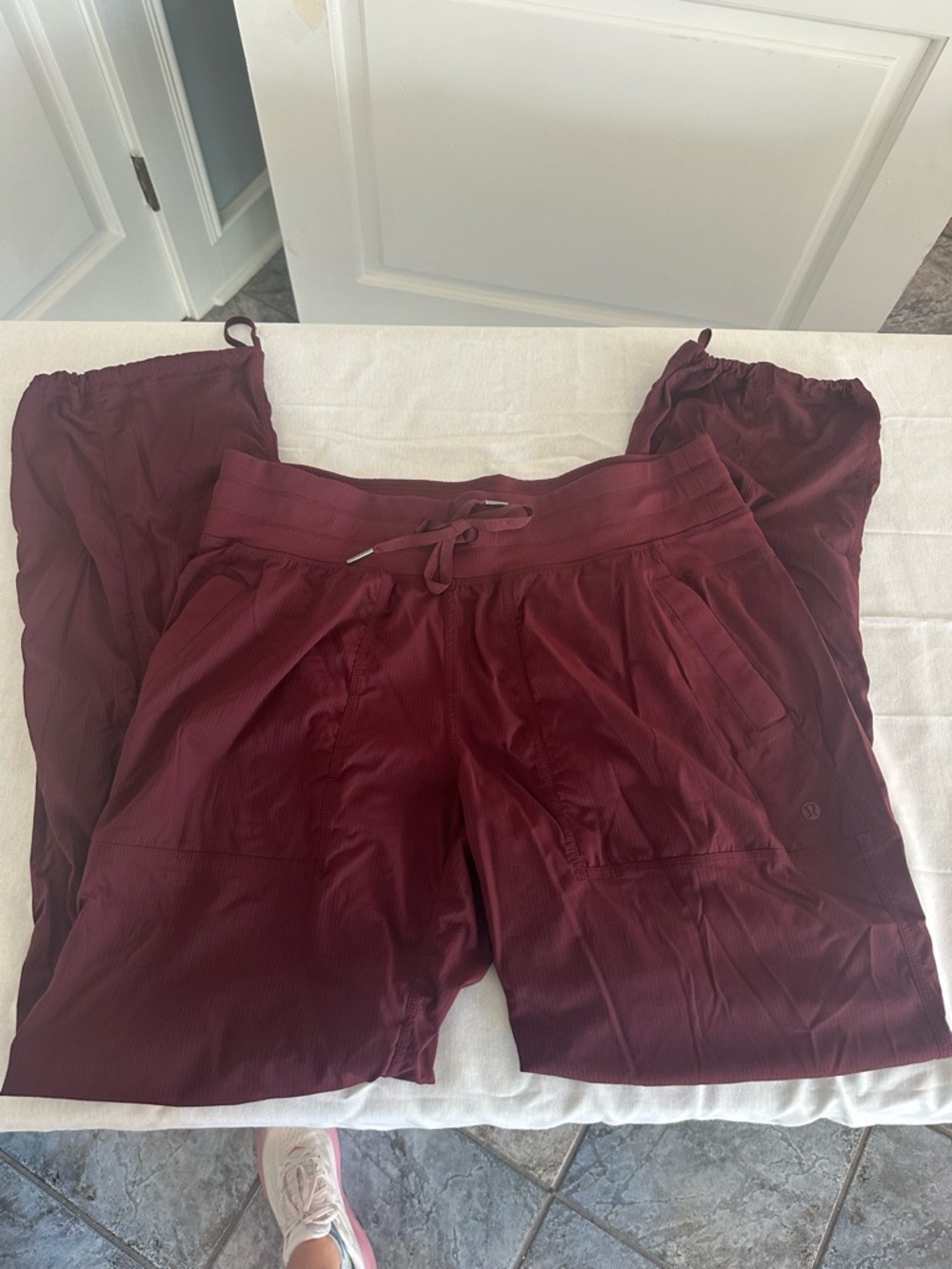 lululemon athletica Burgundy Track Pants Joggers
